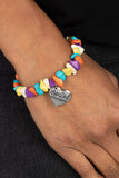 Paparazzi Accessories  - Stony-Hearted - Multi Inspirational Bracelet