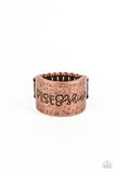 Paparazzi Accessories  - Sunrise Street - Copper Inspirational Ring