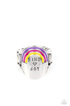 Paparazzi Accessories  - Rainbow of Joy - Multi Inspirational Ring