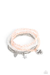 Paparazzi Accessories  - Teenage DREAMER - Orange Inspirational Bracelet