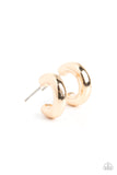 Catwalk Curls - Gold Hoop Earring - Paparazzi Accessories