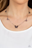 Paparazzi Accessories  - FAIRY Special - Purple Butterfly Necklace