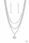 Paparazzi Accessories  - Winking Wanderer - Silver Necklace