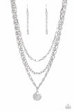 Paparazzi Accessories  - Winking Wanderer - Silver Necklace