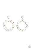 Paparazzi Accessories - Daisy Meadows - White Flower earring