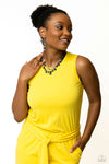 Paparazzi Accessories  - Flirty Flood - Blue Necklace & Earring Set