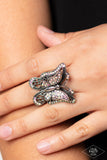 Free To Fly - Multi Butterfly 🦋 Ring - Paparazzi Accessories