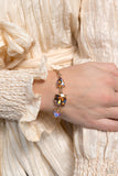 Paparazzi Accessories  - Twinkling Trio - Gold Bracelet