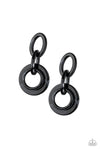 Paparazzi Accessories - Havana HAUTE Spot - Black Earrings