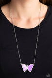 Paparazzi Accessories  - SHELL-bound - Purple Butterfly 🦋 Necklace