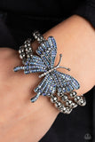 Paparazzi Accessories  - First WINGS First - Blue Butterfly 🦋 Bracelet