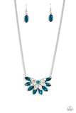 Paparazzi Accessories - Frosted Florescence - Blue Necklace