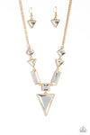 Paparazzi Accessories - Fetchingly Fierce - Gold Necklace