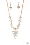 Paparazzi Accessories - Fetchingly Fierce - Gold Necklace