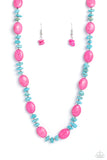 Paparazzi Accessories  - Stone Age Showcase - Pink Necklace