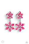 Paparazzi Accessories  - Transparent Talent - Pink Clip On Earring