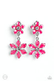 Paparazzi Accessories  - Transparent Talent - Pink Clip On Earring