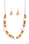 Paparazzi Accessories  - All In WOOD Time & Take A WOOD Look - Brown Necklace and Bracelet Set