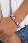 Paparazzi Accessories  - Multicolored Madness - Purple Bracelet