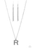 Paparazzi Accessories - Leave Your Initials - Silver - R - Necklace