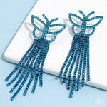 Paparazzi Accessories  - Billowing Butterflies - Blue Earring 💙