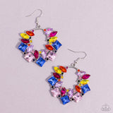 Wreathed in Watercolors - Multi Earring  - Paparazzi Accessories