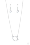 Paparazzi Accessories - INITIALLY Yours - Q - White Necklace