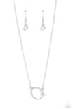 Paparazzi Accessories - INITIALLY Yours - Q - White Necklace