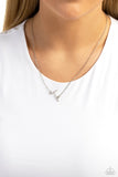 Paparazzi Accessories - INITIALLY Yours - T - White Necklace