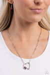 Affectionate Attitude - Multi Heart Necklace  - Paparazzi Accessories