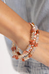 Notoriously Nuanced - Orange Bracelet  - Paparazzi Accessories