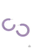 Flawless Fashion - Purple Hoop 💜 Earring - Paparazzi Accessories