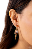 Elite Ensemble - Gold Hoop Earring  - Paparazzi Accessories