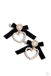 BOW and Then - Gold Earring  - Paparazzi Accessories