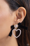 BOW and Then - Gold Earring  - Paparazzi Accessories