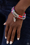 Peaceful Potential - Red Bracelet- Paparazzi Accessories