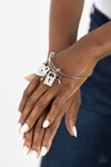 Locked Legacy - White Charm Bracelet  - Paparazzi Accessories