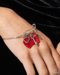 Locked Legacy - Red Charm Bracelet  - Paparazzi Accessories