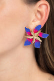 Warped Wallflower - Multi Earring  - Paparazzi Accessories