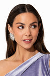 Fancy Fireworks - White Earring  - Paparazzi Accessories