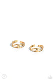 Stud Story - Gold Cuff Earring  - Paparazzi Accessories