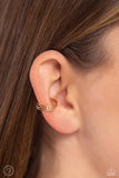 Stud Story - Gold Cuff Earring  - Paparazzi Accessories