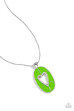 Airy Affection - Green Heart Necklace 💚  - Paparazzi Accessories