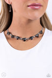 Strands of Sass - Silver Choker Necklace  - Paparazzi Accessories