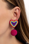 Spherical Sweethearts - Multi Earring  - Paparazzi Accessories