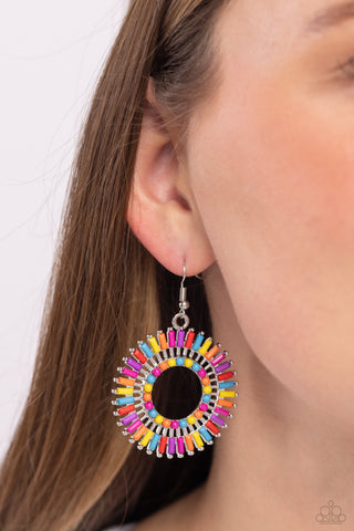 Ferris Wheel Finale - Multi Earring  - Paparazzi Accessories