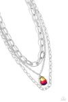 Teardrop Tiers - Multi Necklace - Paparazzi Accessories