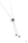 I Solemnly SQUARE - Silver Necklace  - Paparazzi Accessories