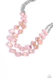 Eclectic Embellishment - Pink Necklace - Paparazzi Accessories