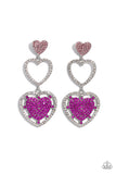 Couples Celebration - Pink Heart 💕 Earring  - Paparazzi Accessories